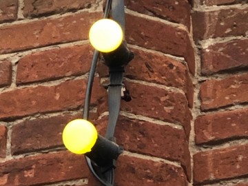 Новогодняя иллюминация на фасадах исторических зданий Ельца