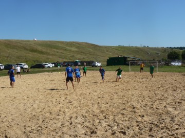 Турнир по пляжному футболу и пляжному волейболу в Елецком районе