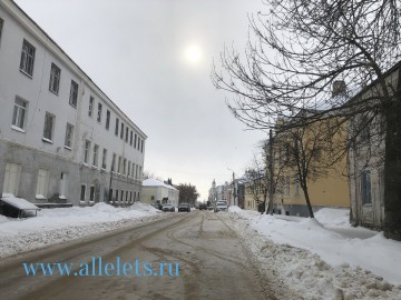 Неубранный снег на улицах Ельца 20 февраля 2021 г.