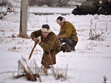Реконструкция боев за Елец в декабре 1941