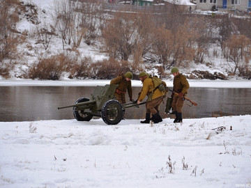 Реконструкция боев за Елец в декабре 1941