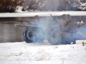 Реконструкция боев за Елец в декабре 1941