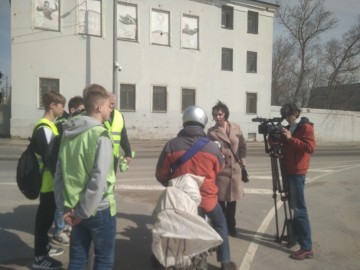 Мероприятие ГИБДД совместно с «Елецким лицеем сферы бытовых услуг» и представителями МБУ «ЕТРК»