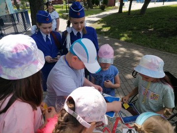 Занятие по предупреждению ДТП с участием несовершеннолетних в лагере МАОУ ДО «Детско-юношеский центр им. Б.Г. Лесюка»